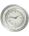 Peyton Lane Modern Reflections Mirror Wall Clock