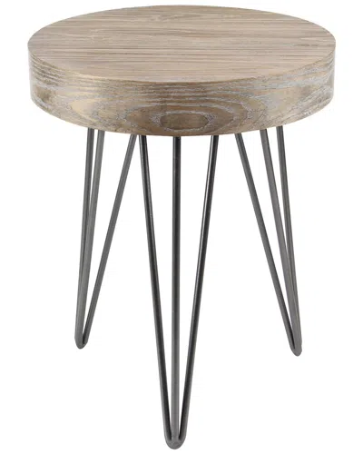 Peyton Lane Modern Round Accent Table In Brown