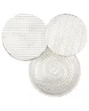 Peyton Lane Modern Shapes & Symbols Aluminum Wall Decor In Silver