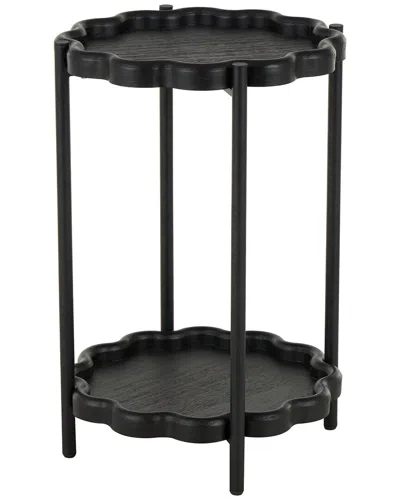 Peyton Lane Modern Wood Accent Table In Black