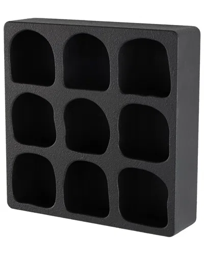 Peyton Lane Modern Wooden Wall Shelf In Black