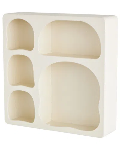 Peyton Lane Modern Wooden Wall Shelf In White