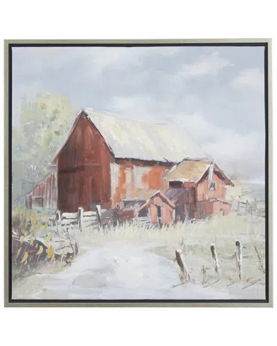 Peyton Lane Multi Polystone Modern Farmhouse Framed Wall Art