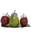 Peyton Lane Multi Traditional Decorative Fruit With Tray In Multi