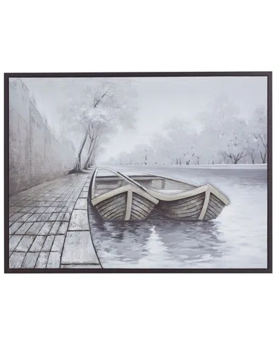 Peyton Lane Multi Wood Coastal Framed Wall Art In Black