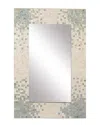 Peyton Lane Natural Reflections Mussel Shell Inlay Rectangular Wall Mirror