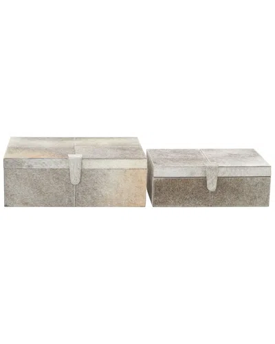 Peyton Lane Natural Reflections Set Of 2 Hide Box Sets