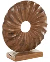 Peyton Lane Natural Teak Wood Sculpture In Brown