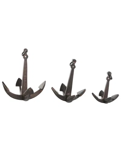 Peyton Lane Nautical Aluminum Metal Sculpture Set In Gray