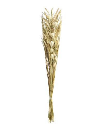 Peyton Lane Palm Leaf Light Brown Dried Plant Handmade Tall Floral Bouquet Natural Foliage In Neutral