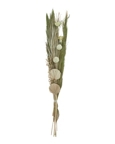 Peyton Lane Pampas Grass Green Dried Plant Handmade Tall Assorted Bouquet Natural Foliage
