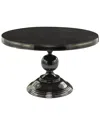 Peyton Lane Pedestal Base Coffee Table In Black