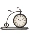 Peyton Lane Penny Farthing Model Bicycle Clock In Multi