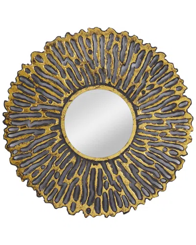 Peyton Lane Pine Glam Wall Mirror In Gold