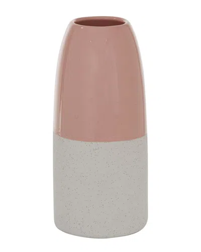 Peyton Lane Pink Ceramic Modern Vase