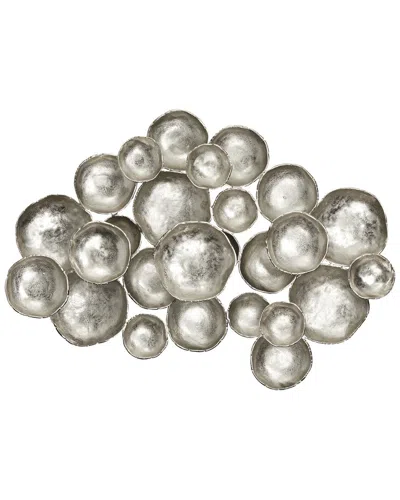 Peyton Lane Plate Aluminum Wall Decor With Uneven Edges In Silver