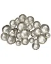 Peyton Lane Plate Aluminum Wall Decor With Uneven Edges In Silver