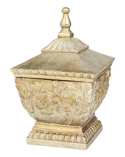 Peyton Lane Polystone Decorative Jars In Gold