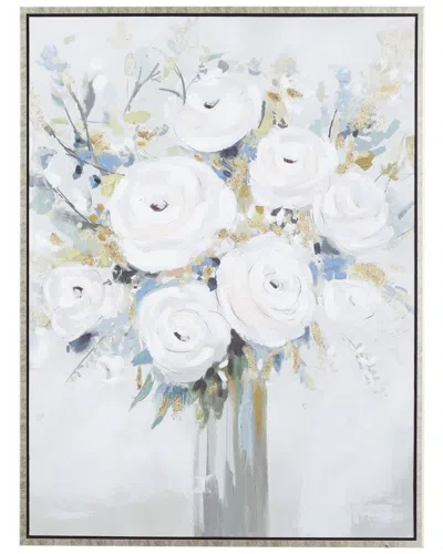 Peyton Lane Polystone French Country Framed Wall Art In White