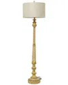 Peyton Lane Polystone Turned Style Floor Lamp In Brown