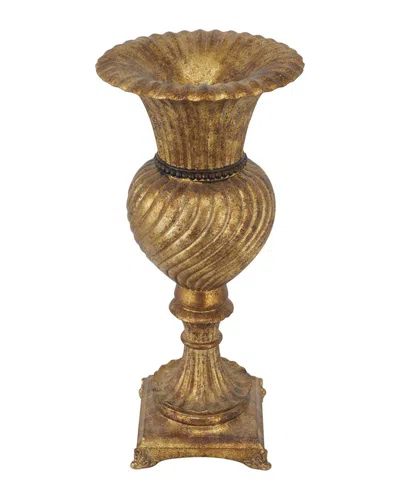 Peyton Lane Polystone Vase In Gold