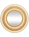 Peyton Lane Rattan And Boho Style Wall Mirror