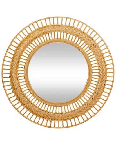 Peyton Lane Rattan And Boho Style Wall Mirror