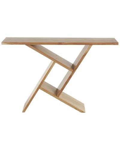 PEYTON LANE PEYTON LANE RECTANGLE CONSOLE TABLE WITH GEOMETRIC LEGS