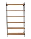 Peyton Lane Rectangular 6-level Shelving Unit With Metal Ladder Frames
