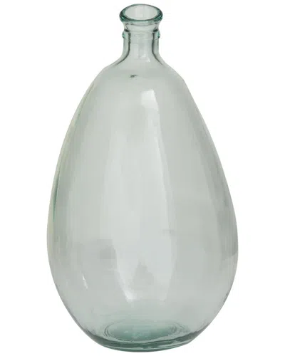 Peyton Lane Recycled Glass Handmade Spanish Decorative Vase In Blue