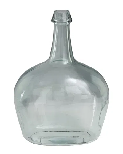 Peyton Lane Recycled Glass Spanish Bottle Neck Vase In Clear
