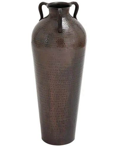Peyton Lane Rustic Amphora Brown Metal Vase