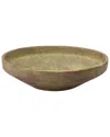 Peyton Lane Rustic Ceramic Decorative Bowl In Brown