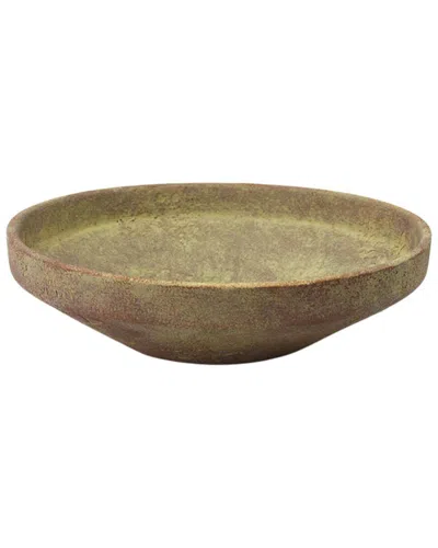 Peyton Lane Rustic Ceramic Decorative Bowl In Brown