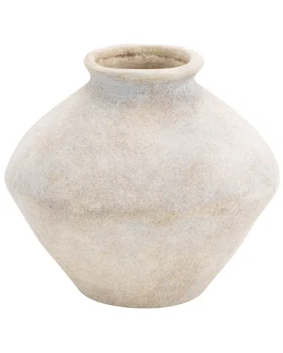 Peyton Lane Rustic Ceramic Vase In Neutral