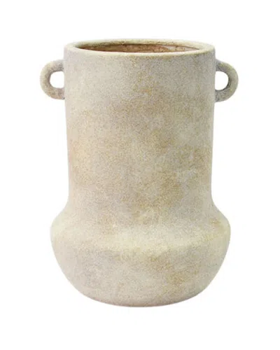 Peyton Lane Rustic Ceramic Vase In Neutral