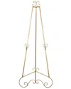 Peyton Lane Scroll Gold Metal Extra Large Free Standing Adjustable Display  Stand 3 Tier Easel With  In Gold