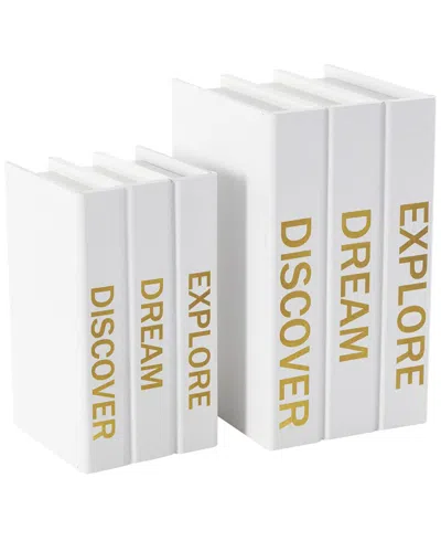 PEYTON LANE PEYTON LANE SET OF 2 CANVAS EXPLORE, DREAM, DISCOVER BOXES