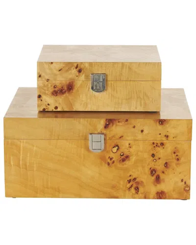 PEYTON LANE PEYTON LANE SET OF 2 DECORATIVE BOXES