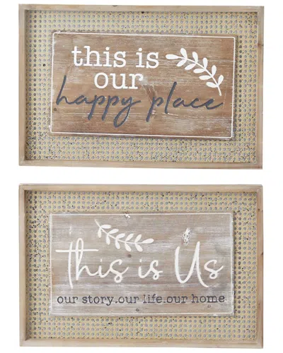 Peyton Lane Set Of 2 Farmhouse Wall Decor