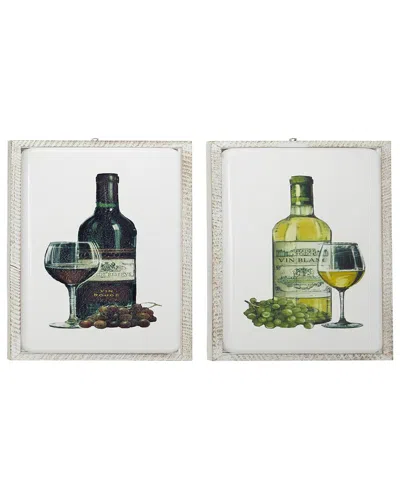 Peyton Lane Set Of 2 Farmhouse Wall Décor Pieces In Multi