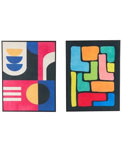 Peyton Lane Set Of 2 Framed Wall Art Pieces In Multi