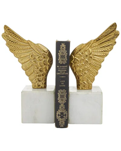 Peyton Lane Set Of 2 Gold Wings Bookends