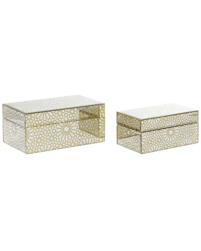 Peyton Lane Set Of 2 Jewelry Boxes In Brown