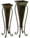 Peyton Lane Set Of 2 Metal Planters