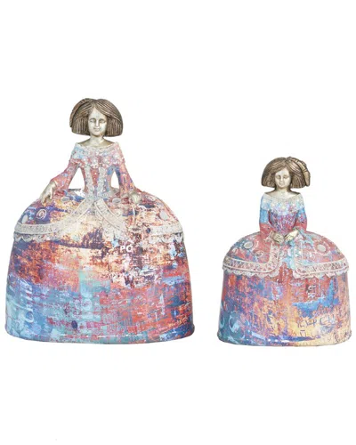 Peyton Lane Set Of 2 Multi Polystone Tuscan Sculptures