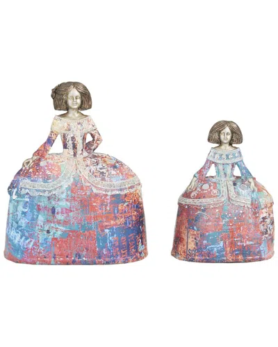 Peyton Lane Set Of 2 Multi Polystone Tuscan Sculptures