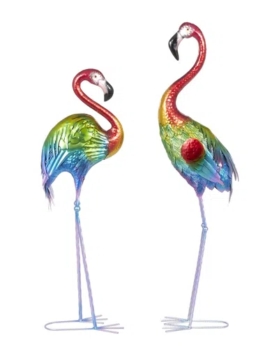 Peyton Lane Set Of 2 Outdoor Sculptures In Multi
