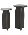 Peyton Lane Set Of 2 Pedestal Accent Tables