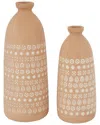 Peyton Lane Set Of 2 Stoneware Rustic Vase